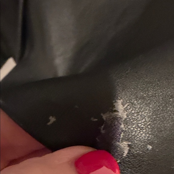 Derek Lam Black Leather Blazer with Gold Buttons - Picture 6 of 6